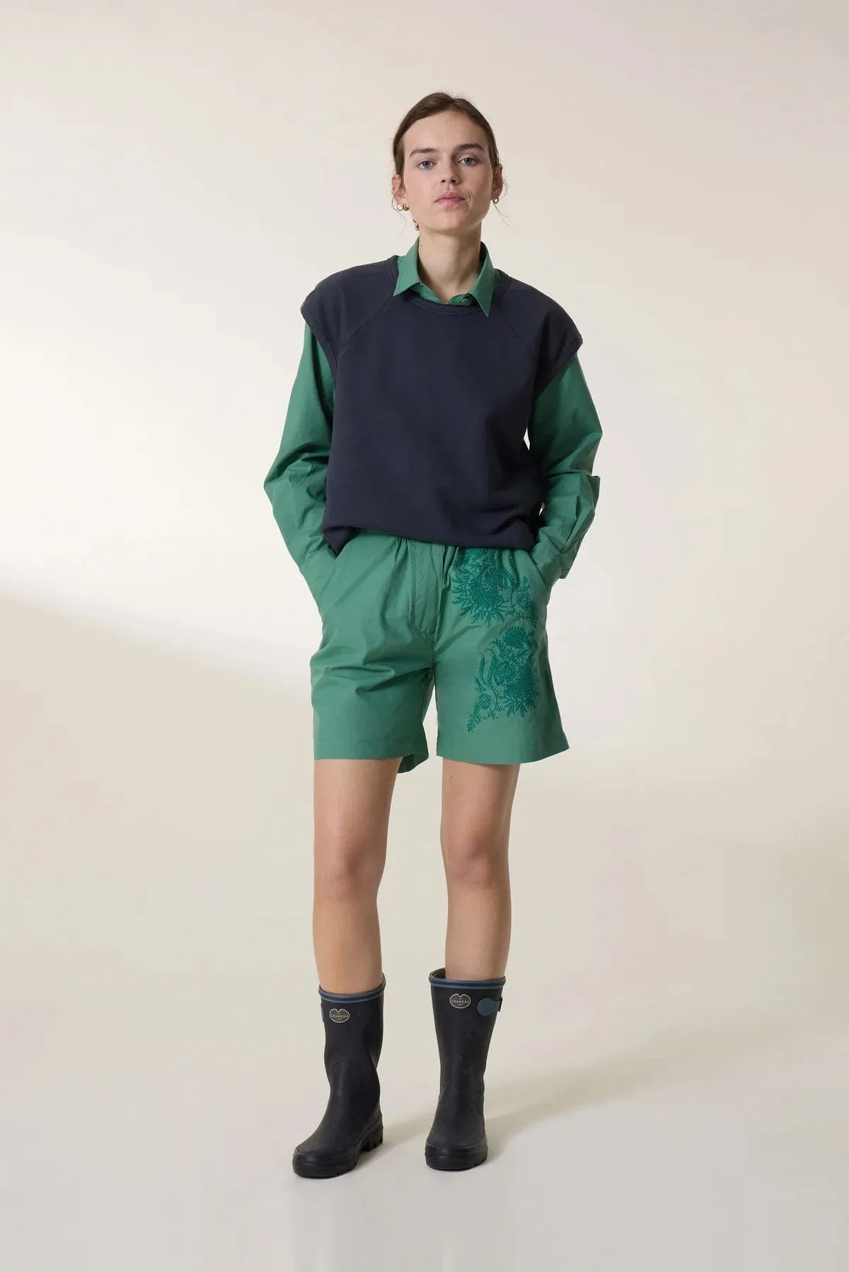 Leon & Harper Quiwi Board Shorts Grass