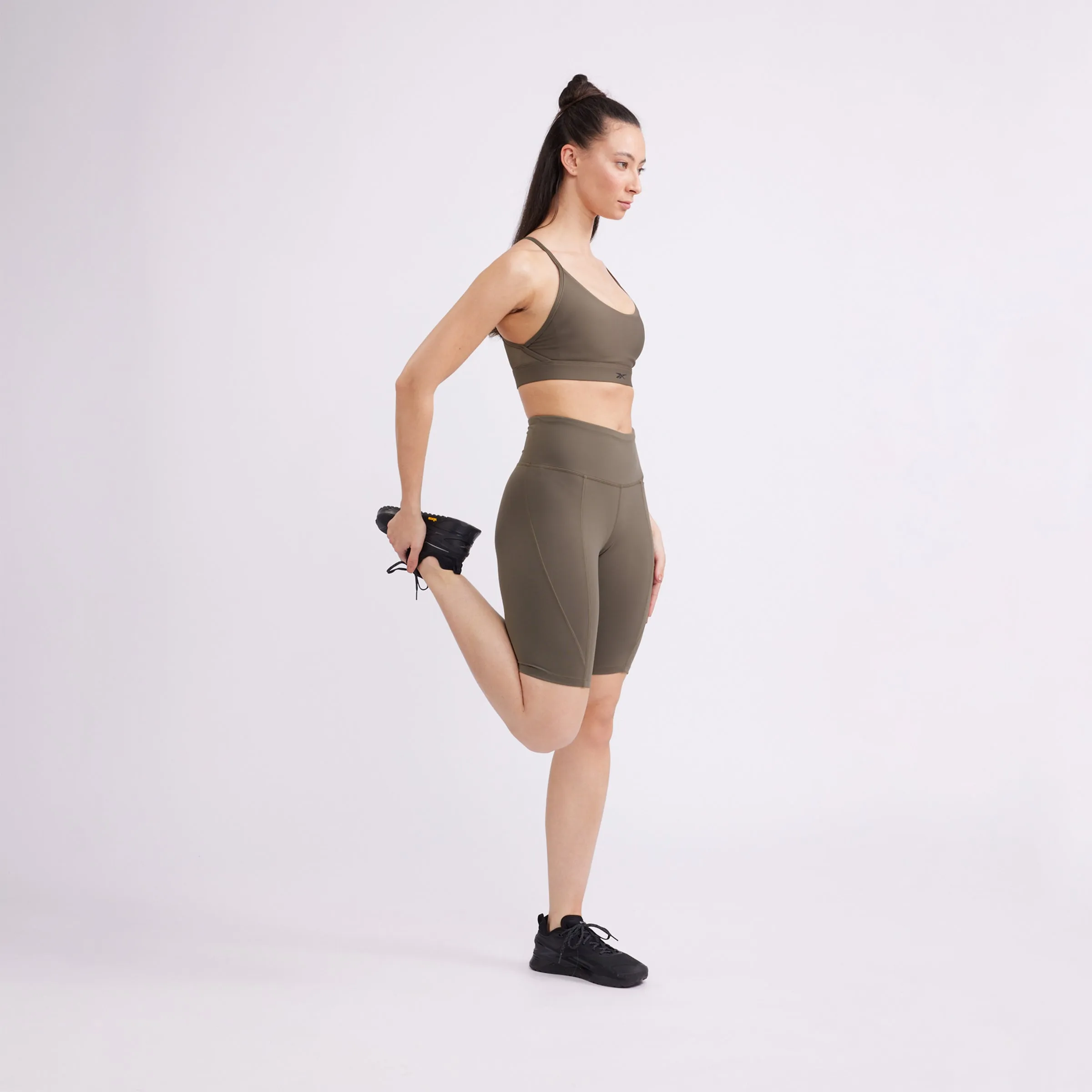 Lux High-Rise Bike Shorts Grout