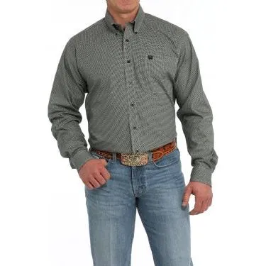 Men's Cinch Geometric Print Button-Down Western Shirt MTW1105861