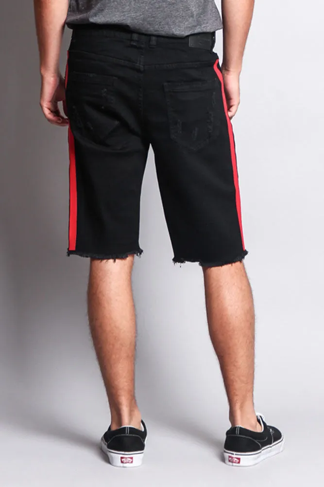 Men's Distressed Tape Shorts