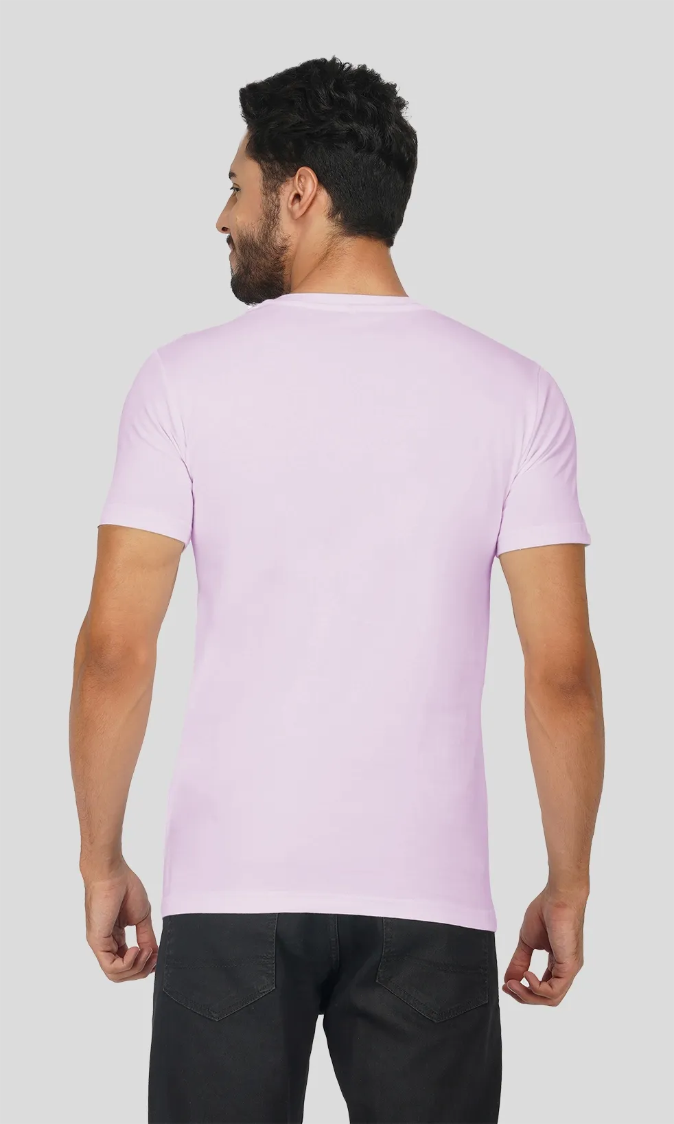 Men's Regular Fit Halfsleeves T-shirts - Panda In Pocket