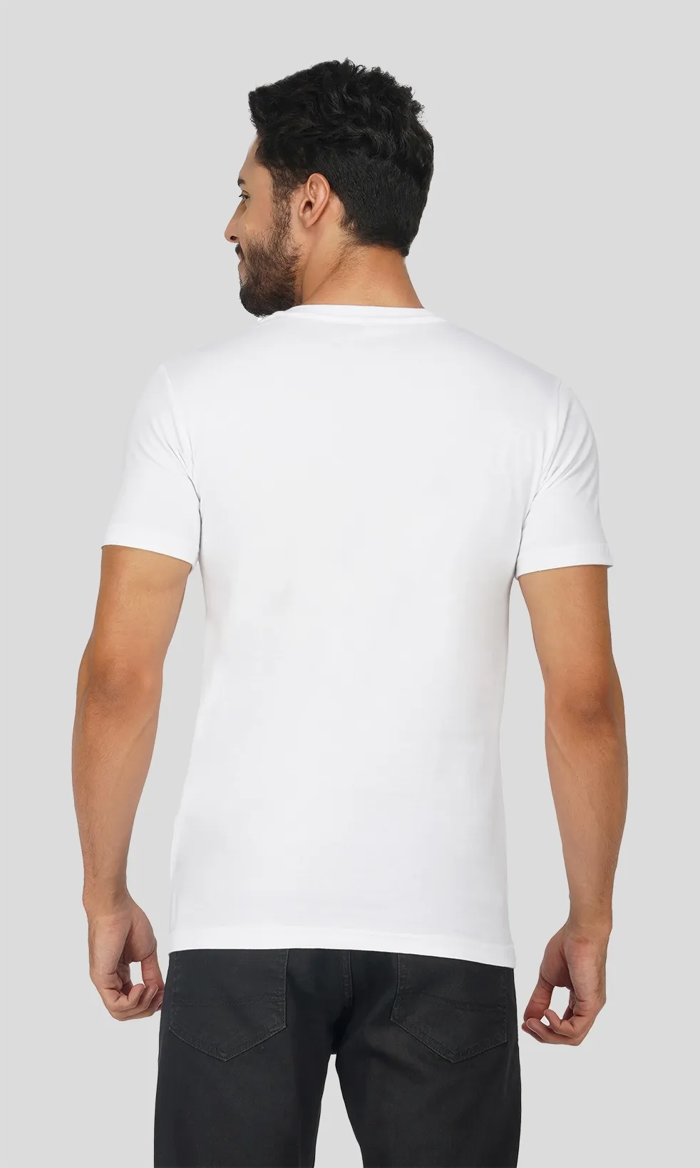 Men's Regular Fit Halfsleeves T-shirts - Panda In Pocket