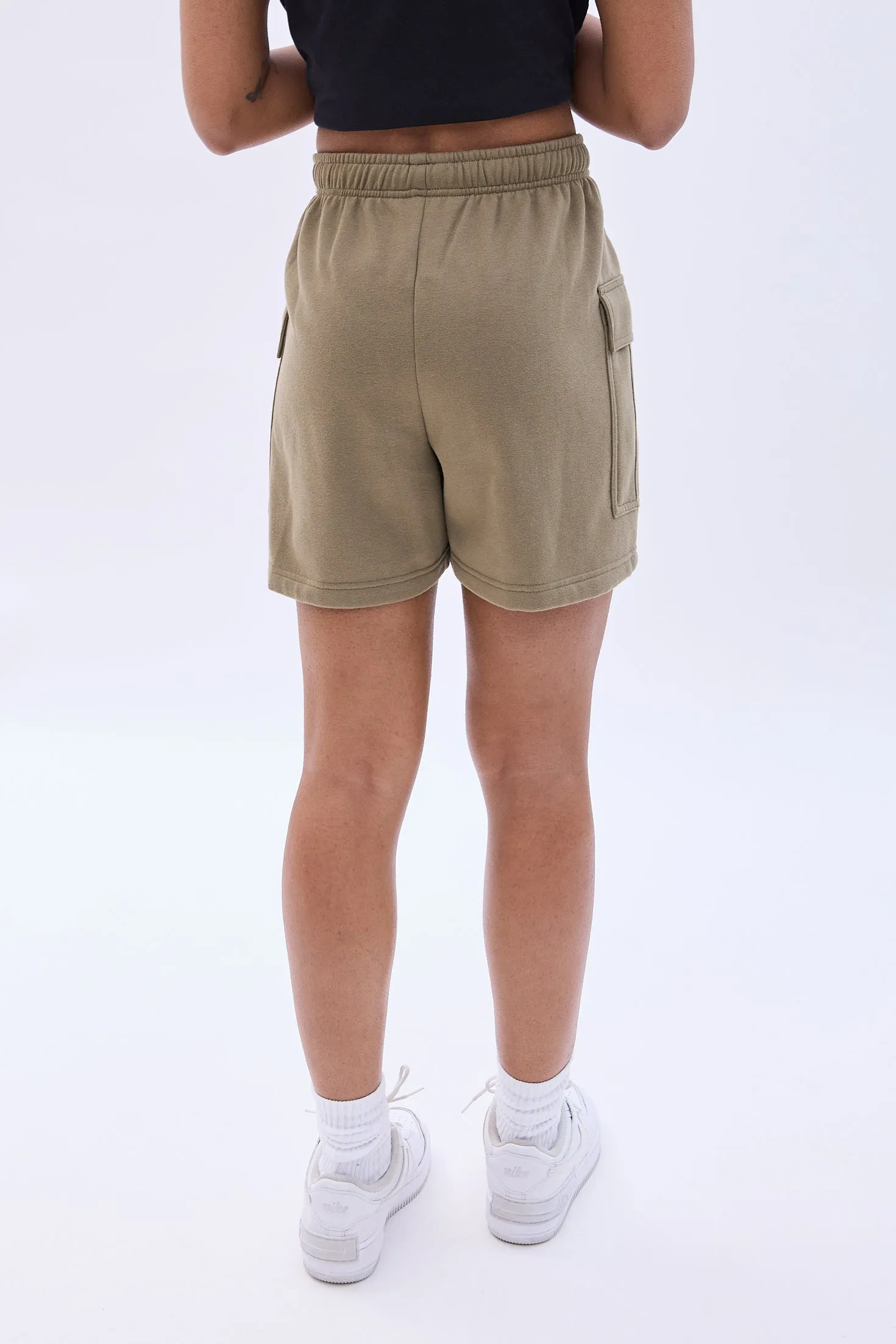 Mid Rise Fleece Cargo Short