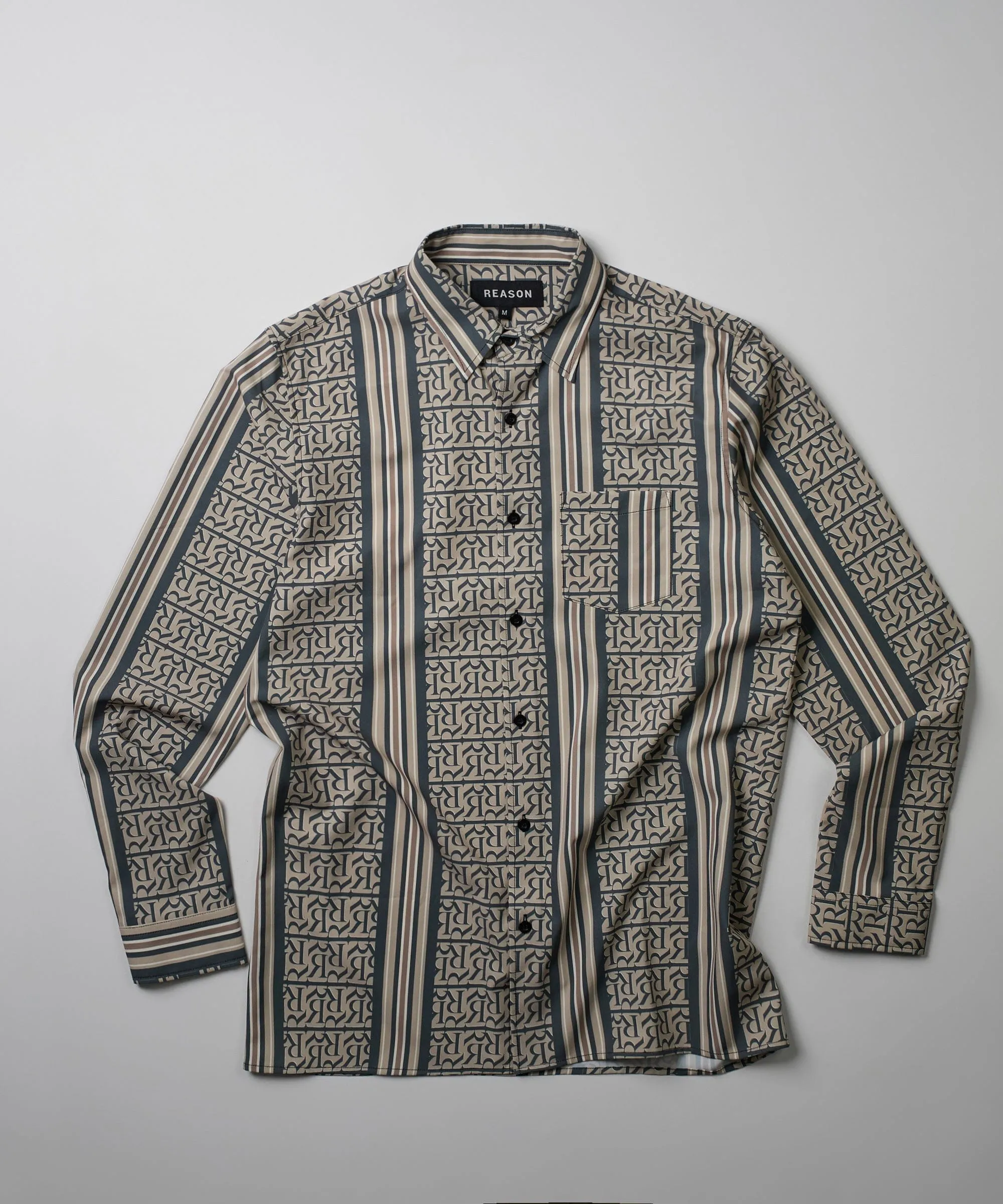 Monogram Long Sleeve Woven Shirt