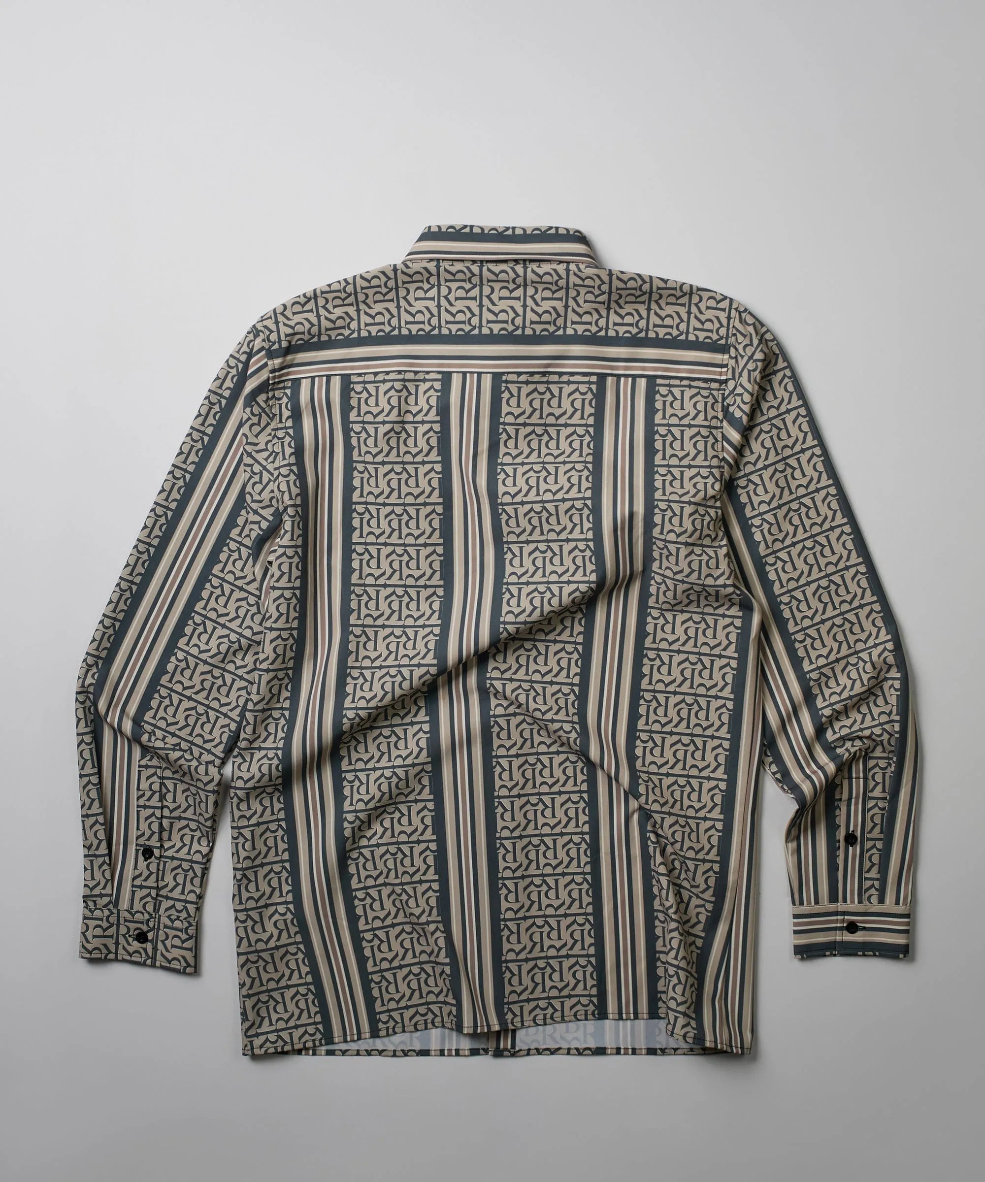 Monogram Long Sleeve Woven Shirt