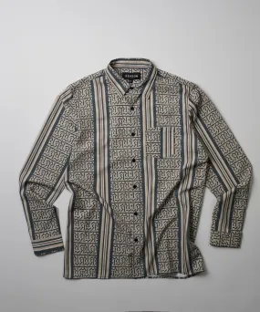 Monogram Long Sleeve Woven Shirt
