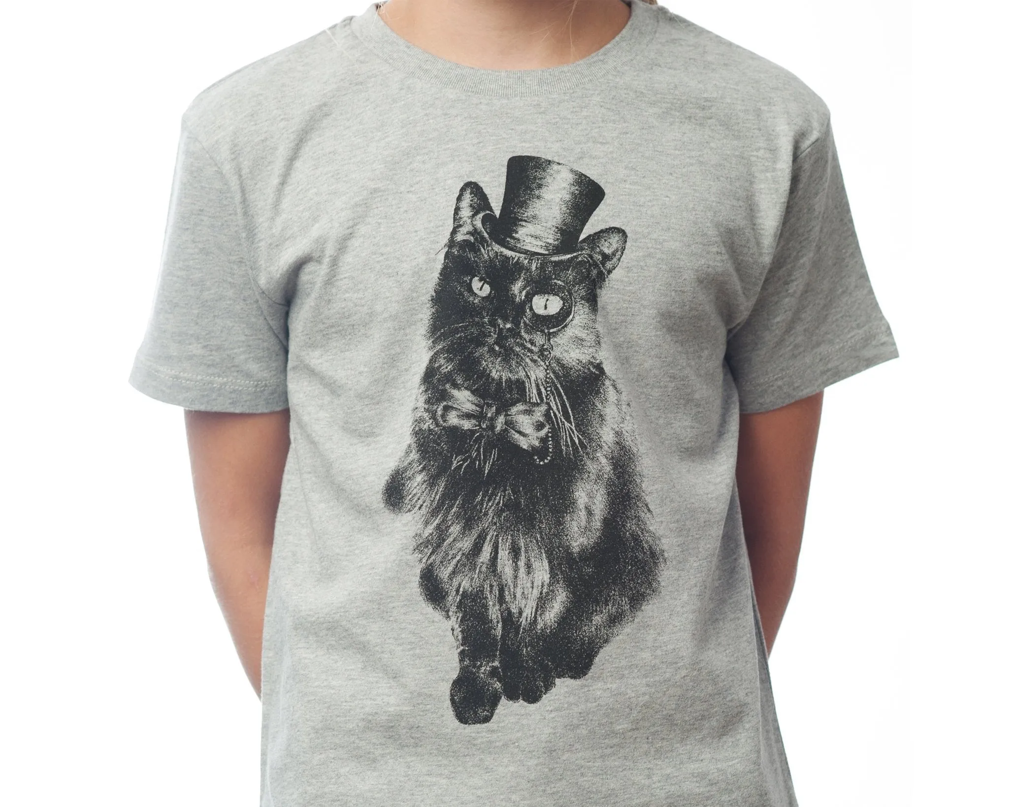 Mr. Bojangles - Kids T-shirt- Heather Grey