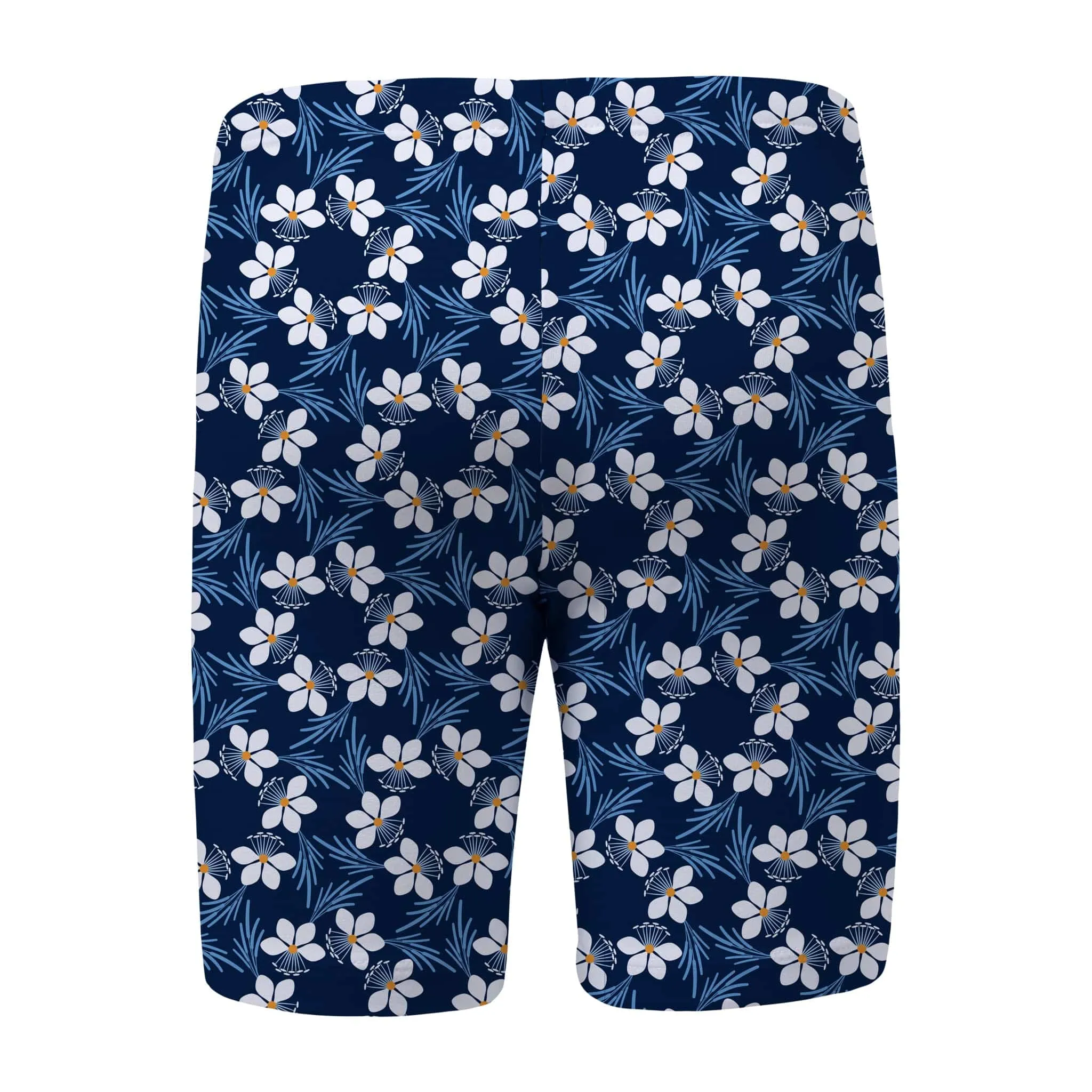 Navy Beeblossom LONG Swim Shorts