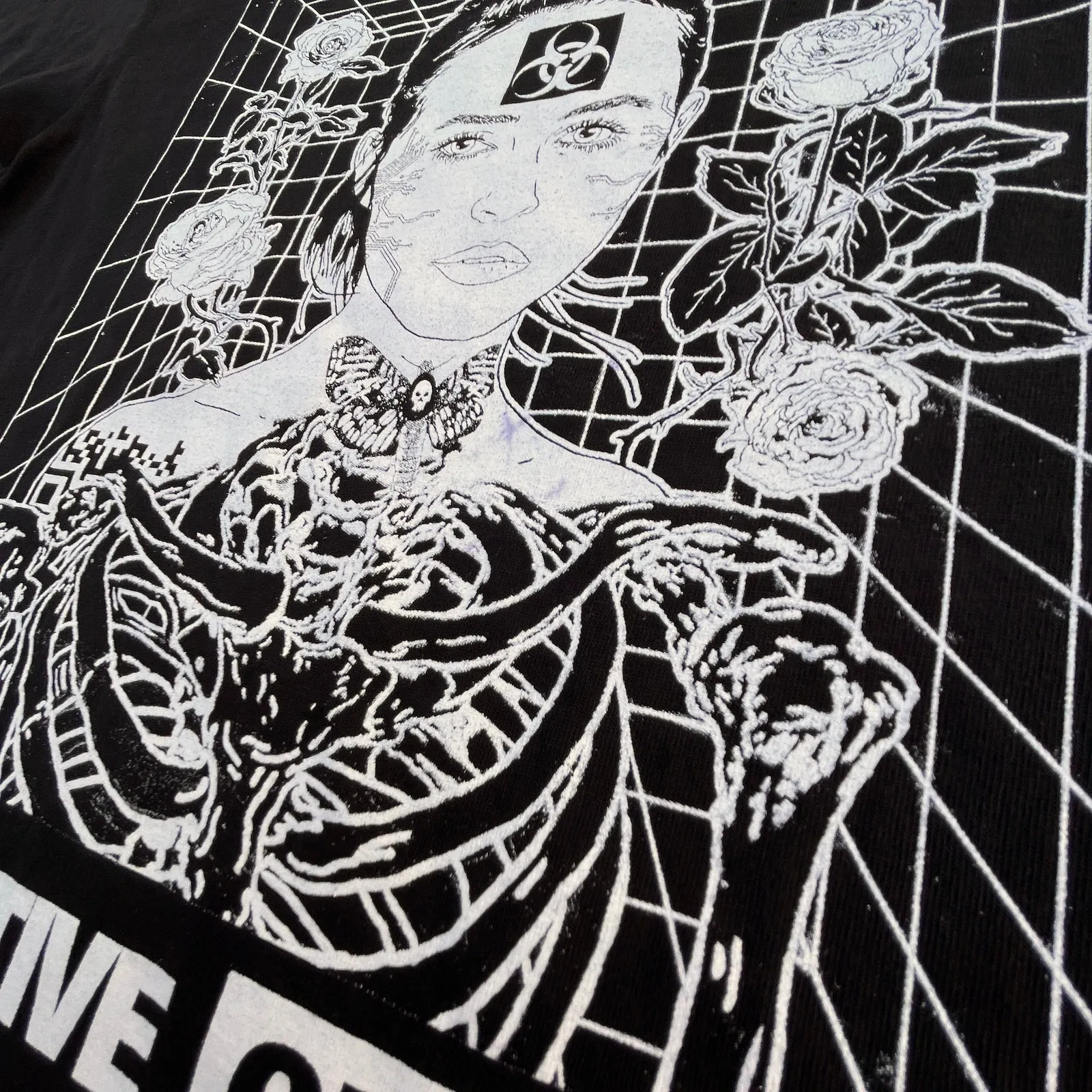 Negative Gemini Oversized Grid T-Shirt