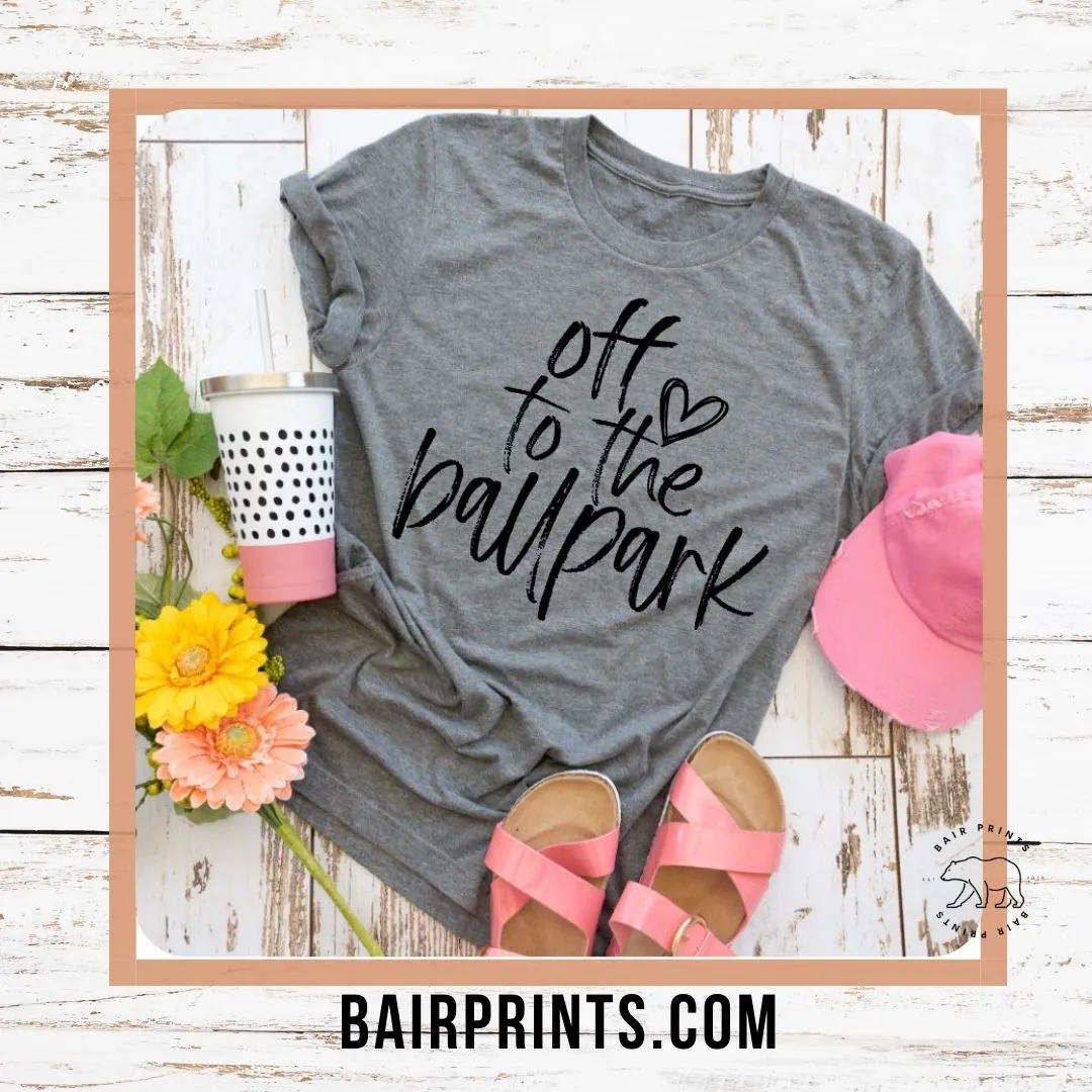 Off to the Ball Park. Unisex Small-3XL