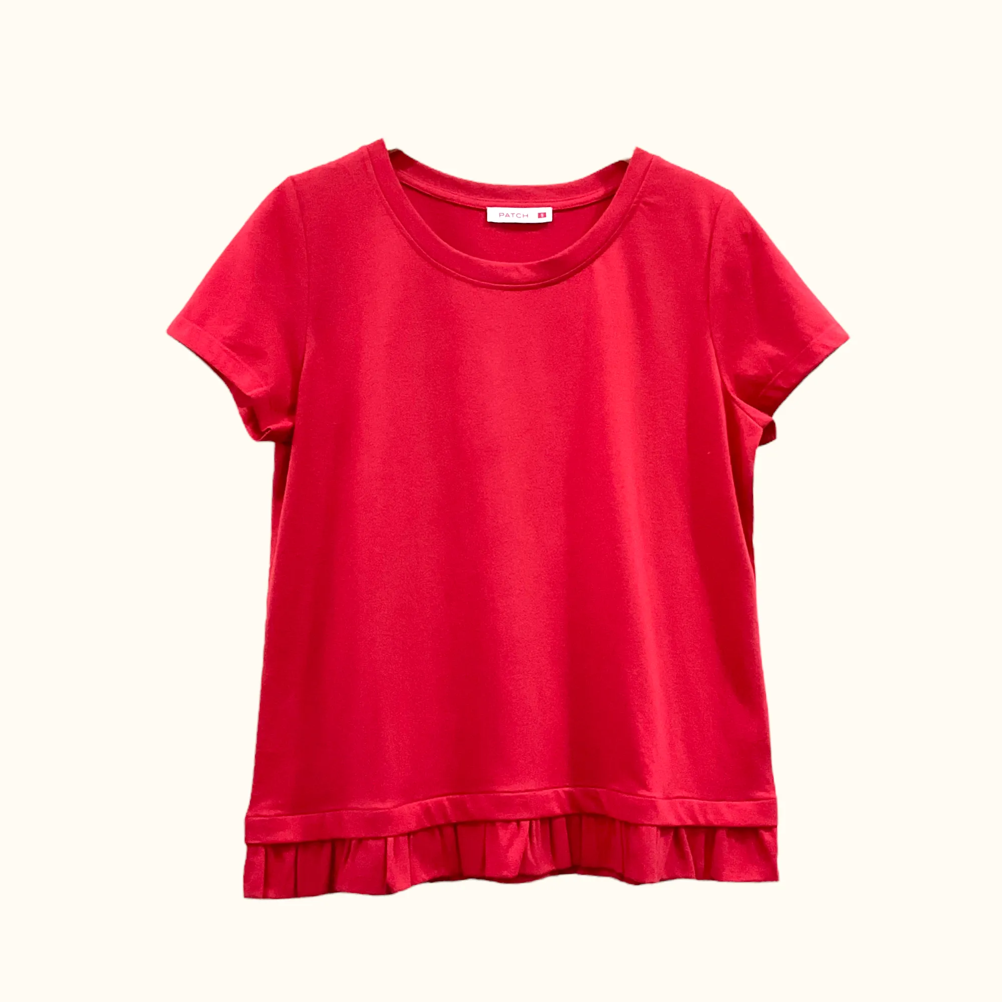 Patch Women's Short Sleeve Cotton T-Shirt