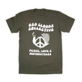 Peace Bird Tee - Olive Drab