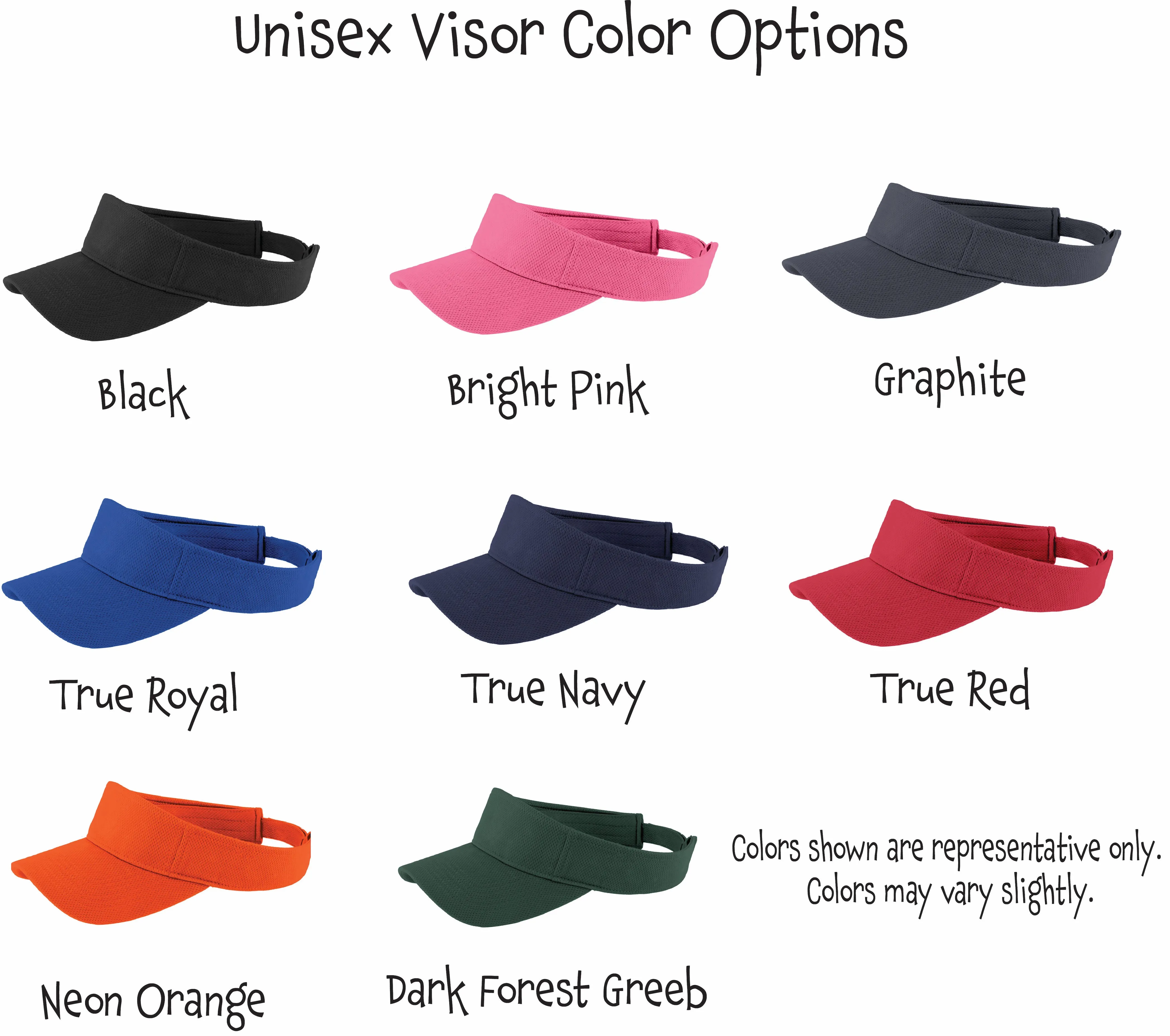 Pickleball Heartbeat EKG | Pickleball Visors | Moisture Wicking 100% Polyester