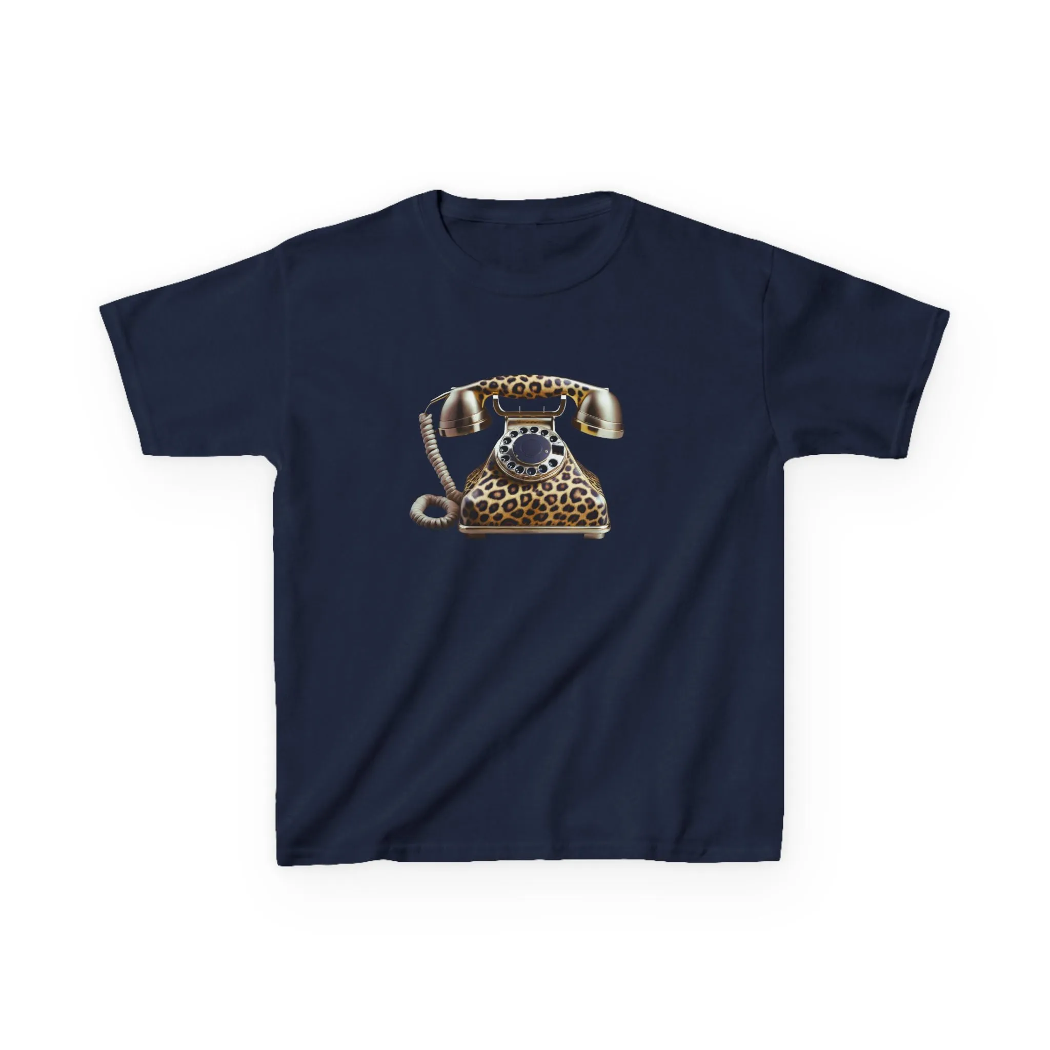 Retro Leopard Phone Baby Tee