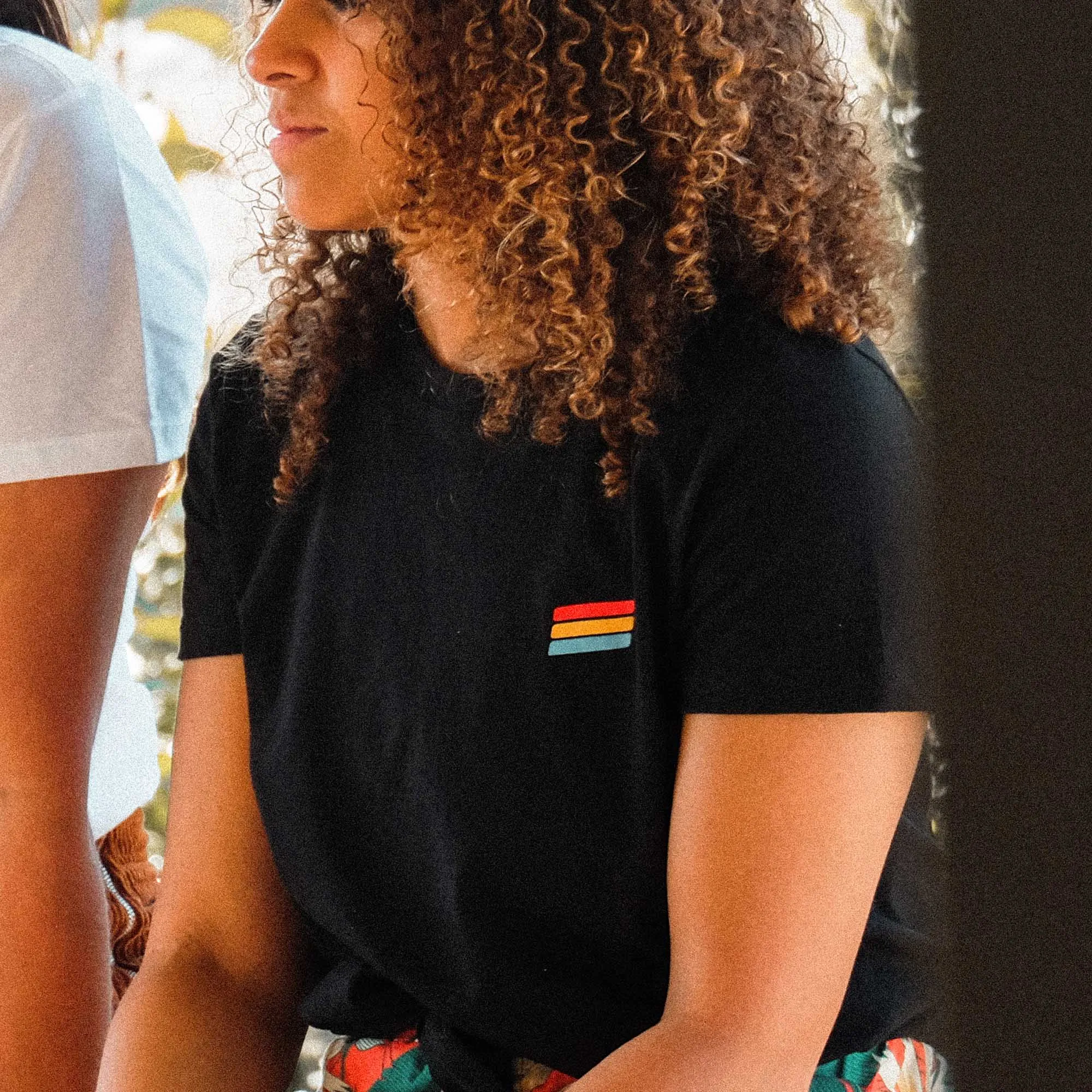 Retro Tie Tee - Black