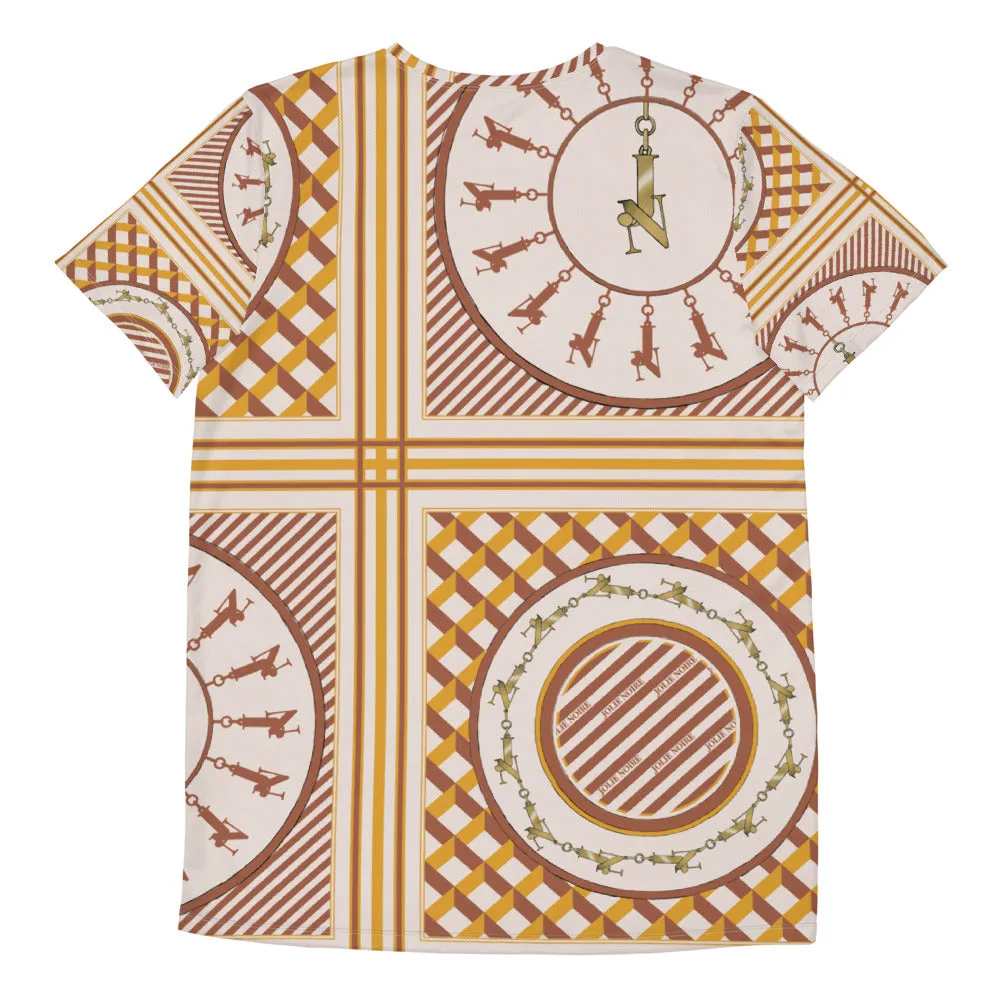 Scarf Print Premium T-shirt- Cream