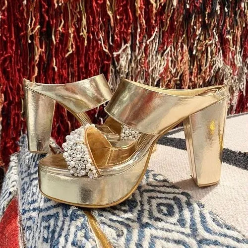Sparkly Gold (Pearl stones Metallic GOLD Customised Blocks )