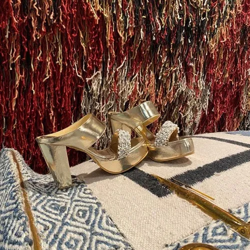 Sparkly Gold (Pearl stones Metallic GOLD Customised Blocks )