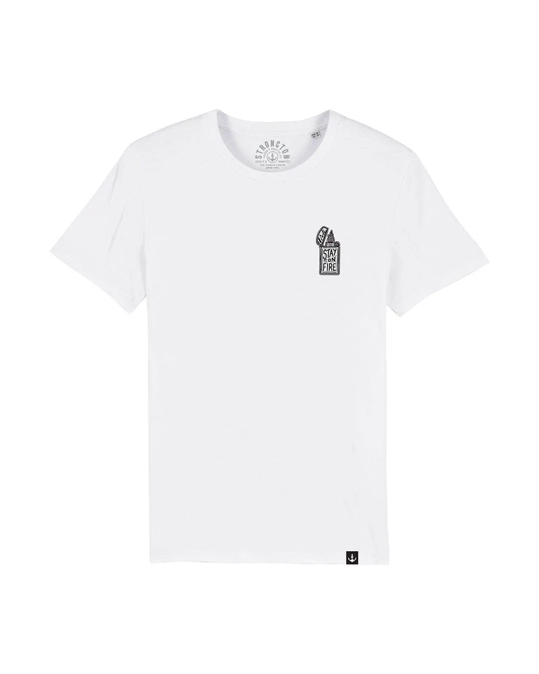 Stay on Fire Organic T-Shirt - White