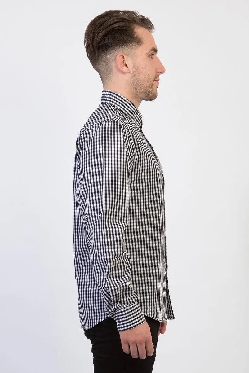 TEDDY Men's Essential Gingham Shirt - Long or Short Sleeve