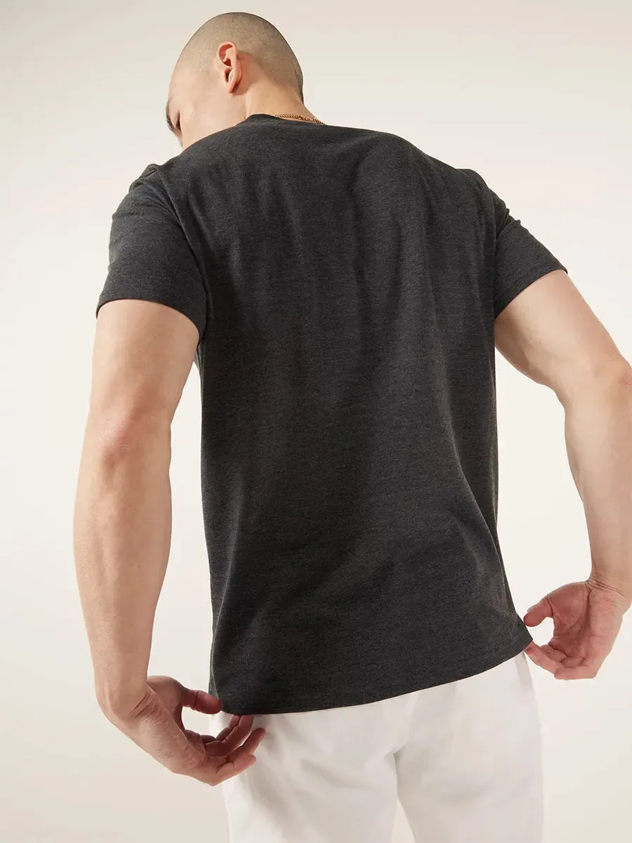 The 24/7, 365 (Pocket T-Shirt) - Faded Black