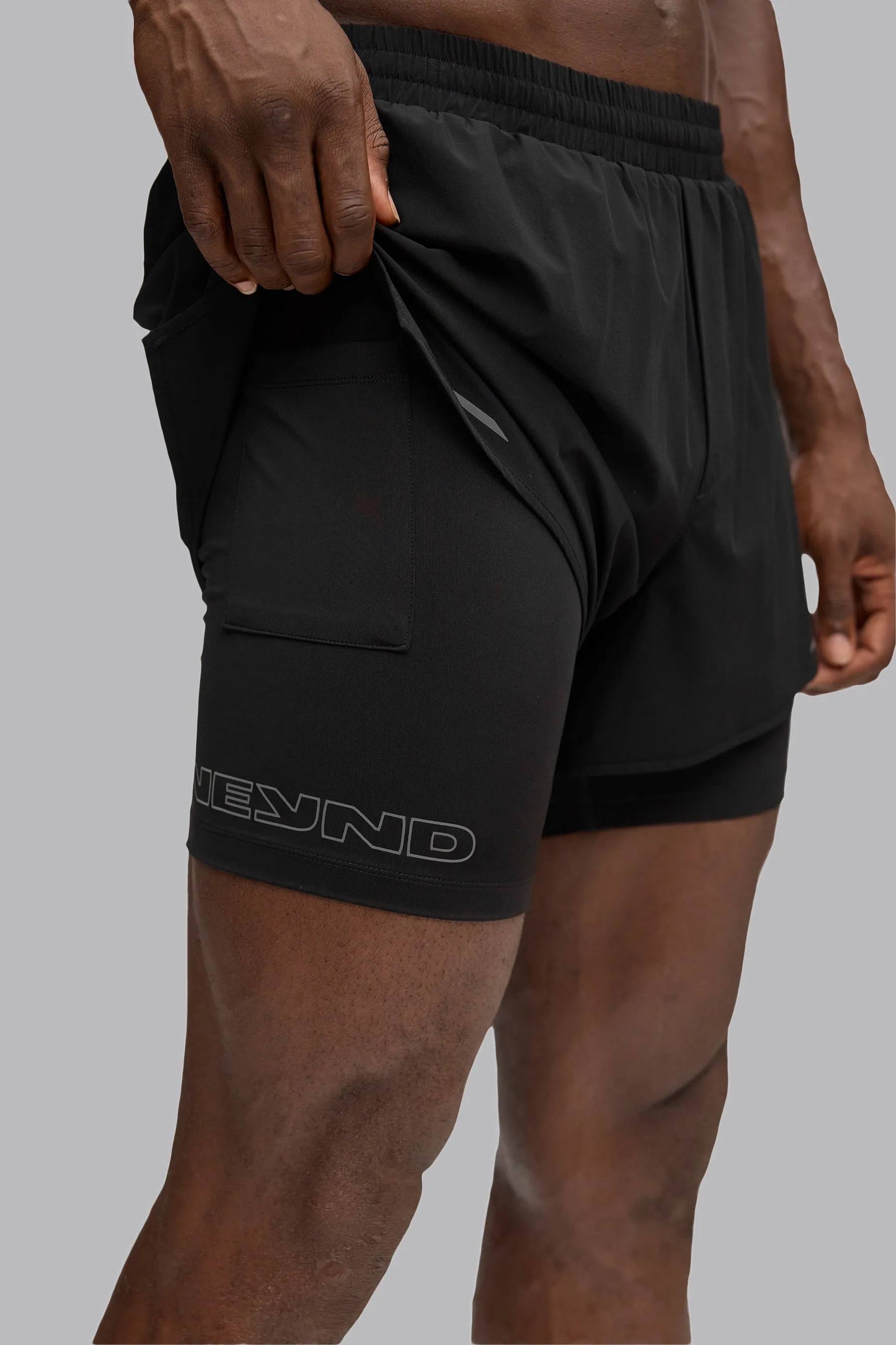 V_LYTE 5" 2-IN-1 SHORTS - Black